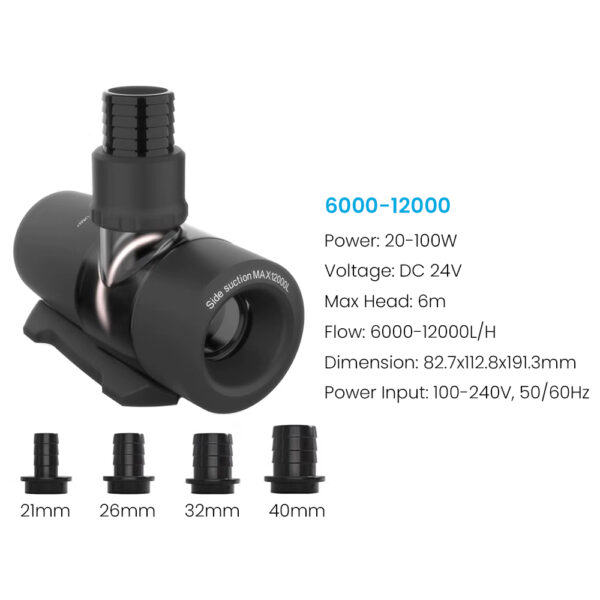 MAYIN Super Pump2 DC24V Adjustable Flow Bottom Side Suction Freshwater Saltwater Fish Tank Aquarium Circulation Return Pump - Image 15
