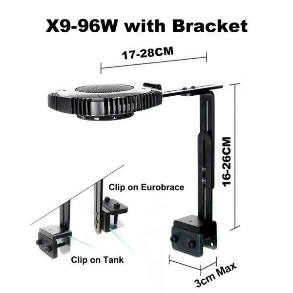 ZETLIGHT X9 66W/96W Bluetooth & WiFi 395nm UV RGB 4 Adjustable Color Channels Marine Aquarium LED light for Saltwater Coral Reef Fish Tank - Image 11
