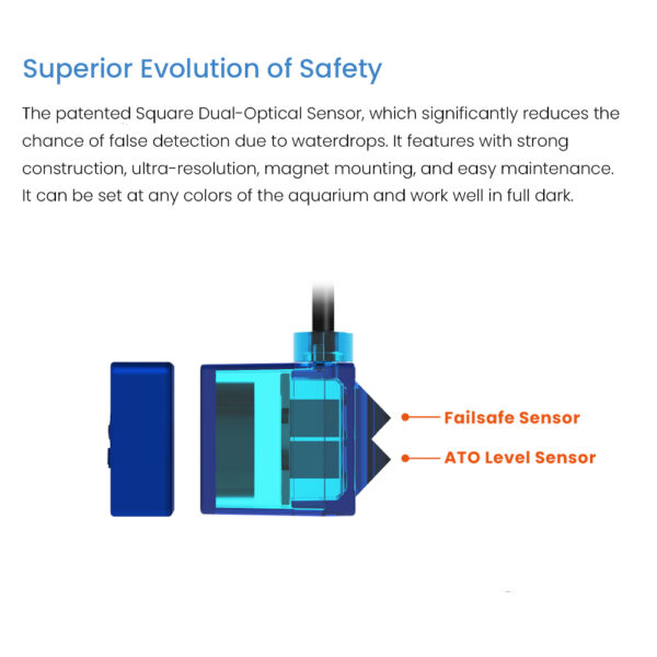 Auto Aqua Smart ATO Duo G2 (SATO-286P) DC Diaphragm HOB Versatile Optical Dual Magnetic Aquarium Water Pump for Filter Marine Coral Reef Fish Tank - Image 7