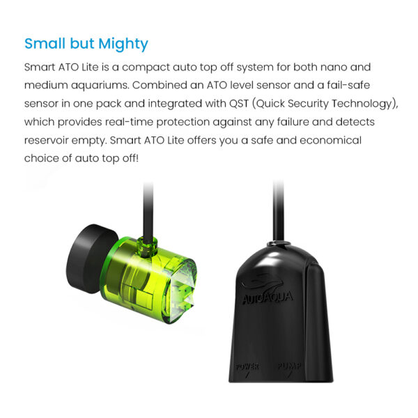 Auto Aqua Smart ATO Lite (SATO-260P) DC HOB Versatile Optical Dual Aquarium Water Pump for Filter Marine Coral Reef Fish Tank - Image 4