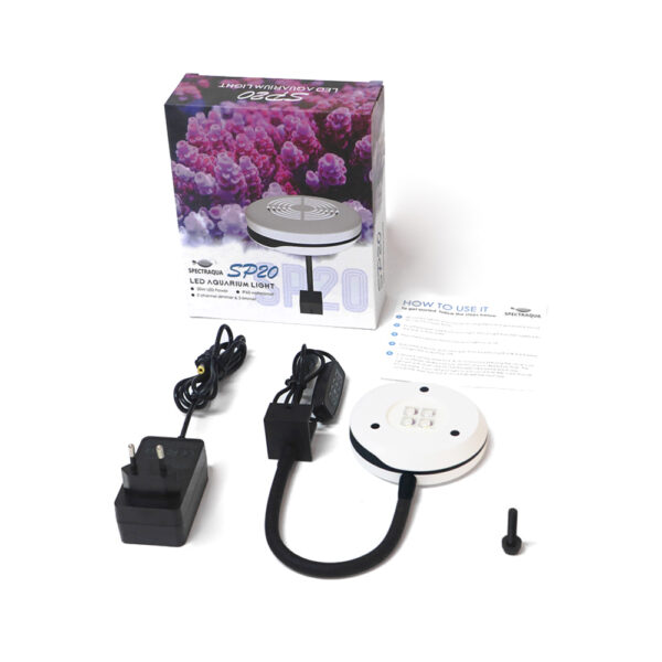 Spectra SP20 20W Full Spectrum Dimming Timing Marine Saltwater Freshwater Refugium Fish Tank Nano LED Aquarium Light - Image 9