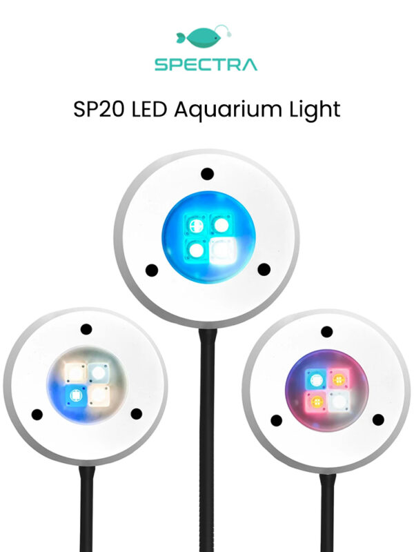 Spectra SP20 20W Full Spectrum Dimming Timing Marine Saltwater Freshwater Refugium Fish Tank Nano LED Aquarium Light - Image 10