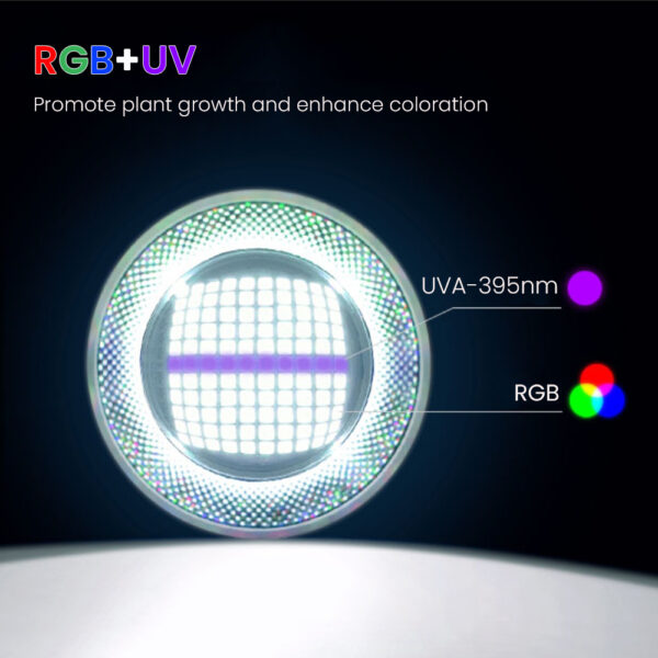 Week Aqua T90Pro 90W RGB+UV Full Spectrum Bluetooth 3.0 App Control Freshwater Planted Aquarium Fish Tank LED Light - Image 9