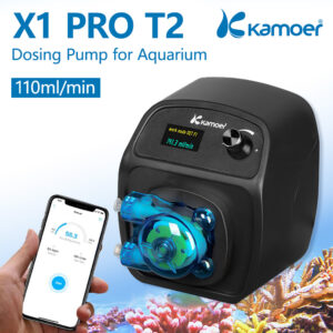 Kamoer X1 PRO T2 Manual WiFi App Dosing Pump With KPAS100 Peristaltic Pump for Marine Coral Reef Fish Tank Aquarium 110ml/Min