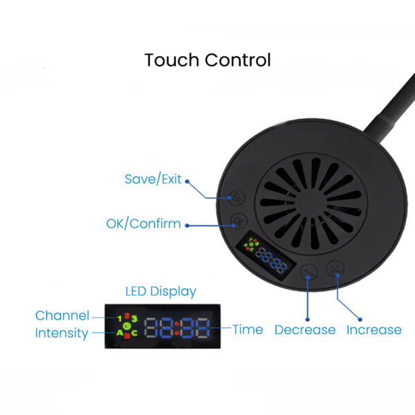 Spectra Aqua Knight V2 36W Built-in Timer Marine Aquarium LED Light for Nano Coral Reef Tank - Image 3