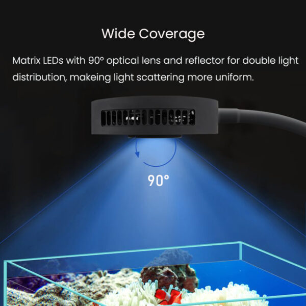 Spectra Aqua Knight V2 36W Built-in Timer Marine Aquarium LED Light for Nano Coral Reef Tank - Image 5