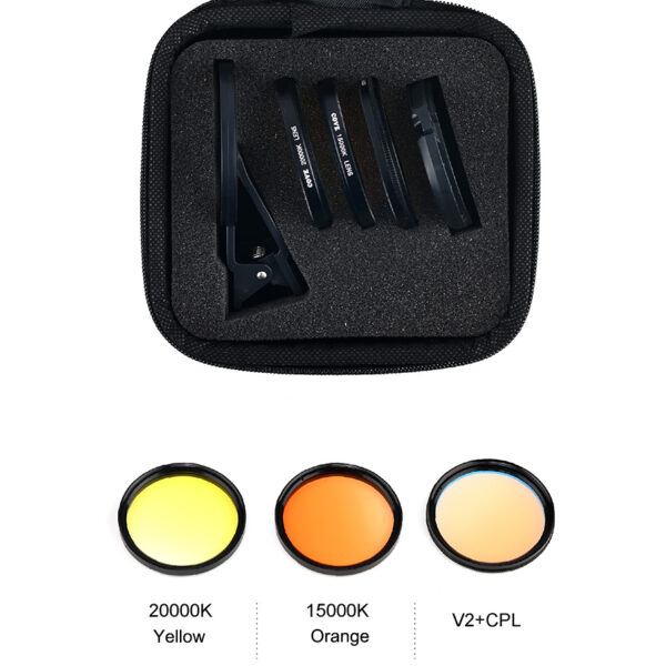 Cove 52mm V3 Extra Wide Saltwater Aquarium Coral  Reef Lens Filter Kit for Smartphone and DSLR Camera - Image 4