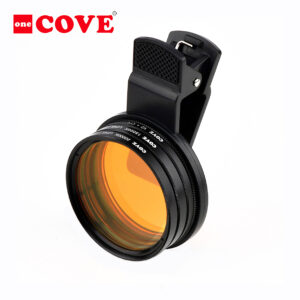 Cove 52mm V3 Extra Wide Saltwater Aquarium Coral  Reef Lens Filter Kit for Smartphone and DSLR Camera