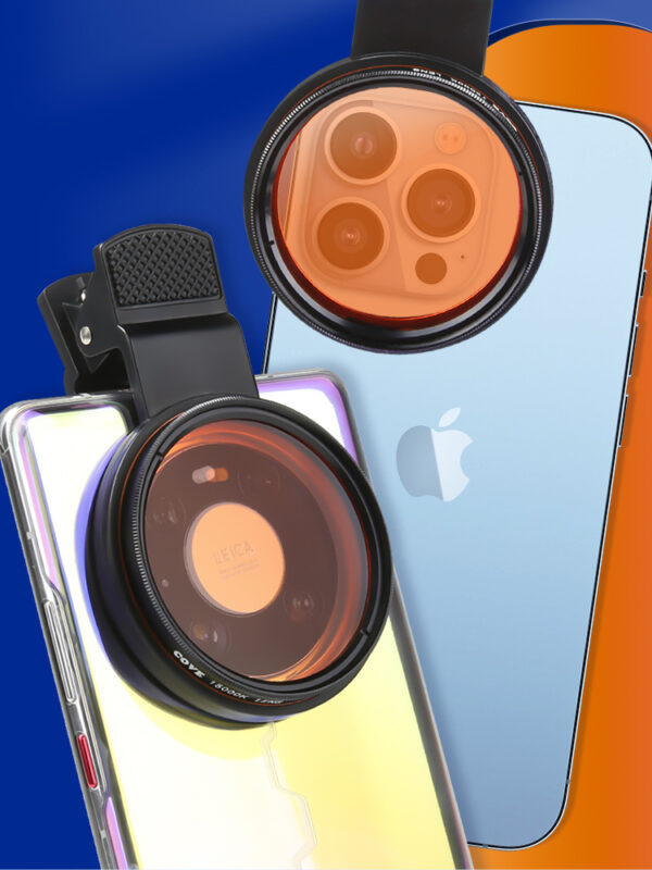 Cove 52mm V3 Extra Wide Saltwater Aquarium Coral  Reef Lens Filter Kit for Smartphone and DSLR Camera - Image 8