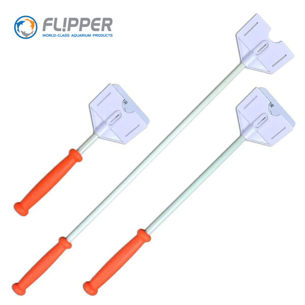 Flipper 10“/18“/28” Platinum Aquarium Hand Credit Card Algae Scraper with Acrylic Blade for Glass and Acrylic Tanks - Image 12