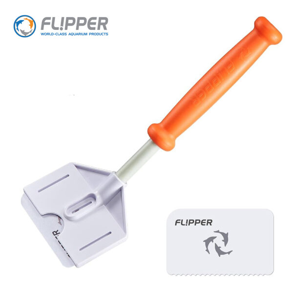 Flipper 10“/18“/28” Platinum Aquarium Hand Credit Card Algae Scraper with Acrylic Blade for Glass and Acrylic Tanks - Image 3