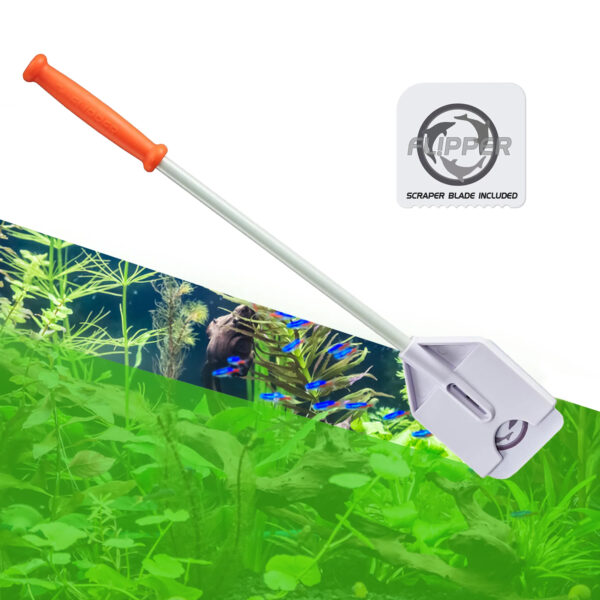 Flipper 12” Credit Card 2 in 1 Nano Platinum Aquarium Hand Algae Scrubber Scraper for Glass and Acrylic Tanks - Image 4