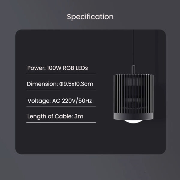 MAYIN Super Colour 100W Freshwater Goldfish Algae Bloom Planted Steam Fish Tank Brightening Lamp LED Aquarium Downlight - Image 7