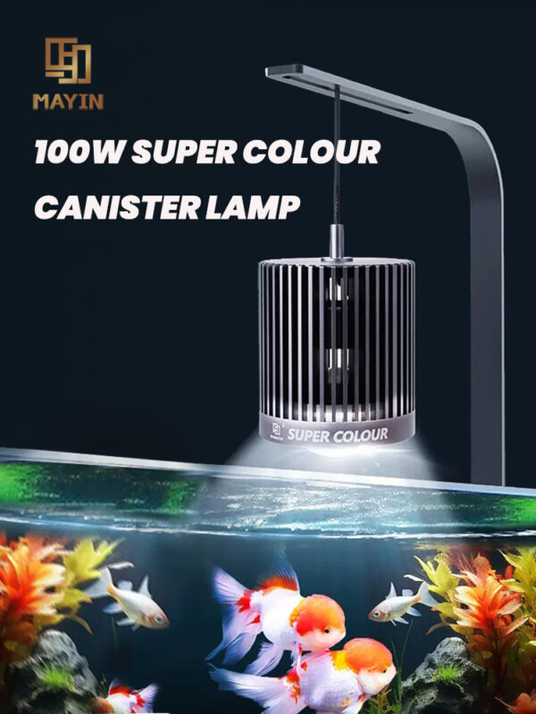 MAYIN Super Colour 100W Freshwater Goldfish Algae Bloom Planted Steam Fish Tank Brightening Lamp LED Aquarium Downlight