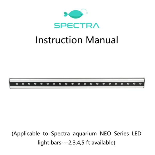 Spectra NEO Series Customizable Timer Waterproof Adjustable Versatile Aquarium LED Light Bar for Marine Coral Reef Fish Tank - Image 9